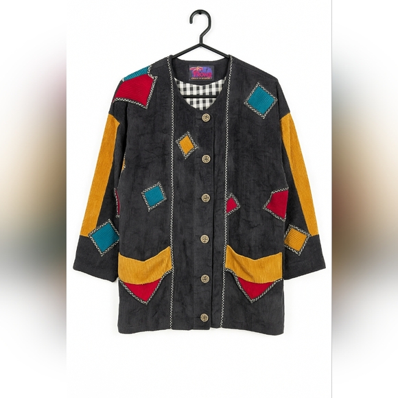 Red Rover Clothing Company Jackets & Blazers - Rare Vintage 80s 90s Red Rover Corduroy Patchwork Jacket - Oversized